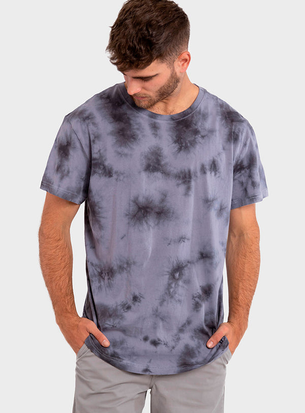 Polera Orgánica Tie-Dye Gray (Hombre)