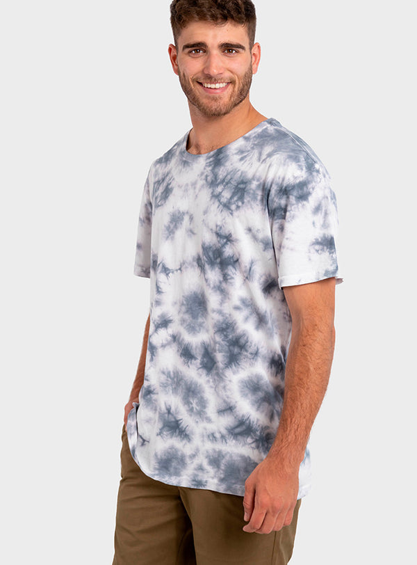 Polera Orgánica Tie-Dye White (Hombre)