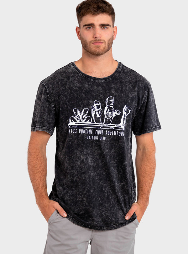 Polera Orgánica Less Routine More Adventure (Hombre)