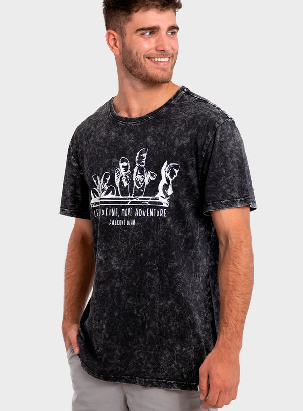 Polera Orgánica Less Routine More Adventure (Hombre)