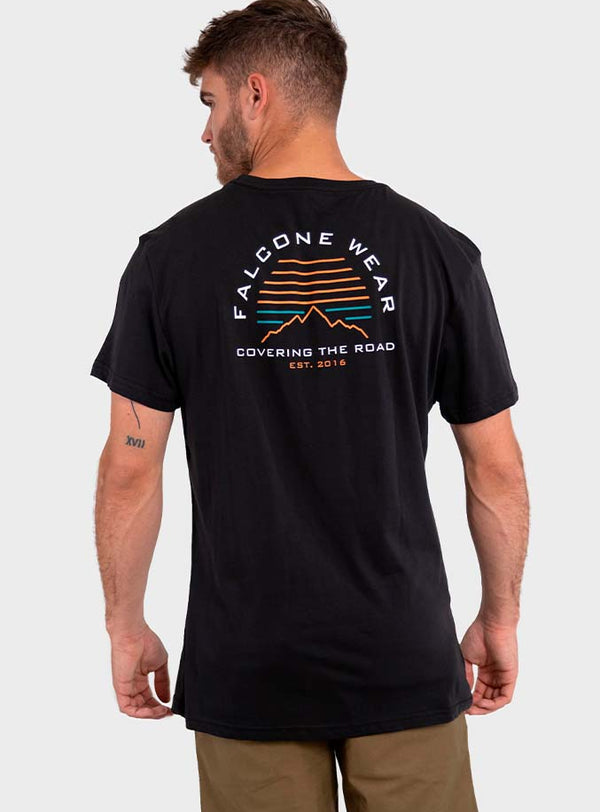 Polera Orgánica Horizon View Black (Hombre)