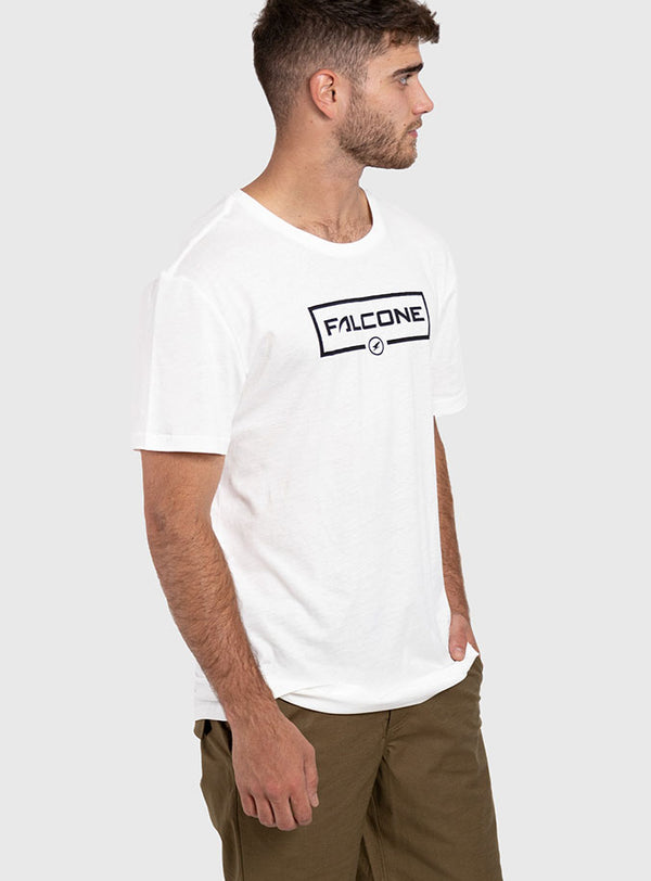Polera Orgánica Rectangular Logo Off White (Hombre)