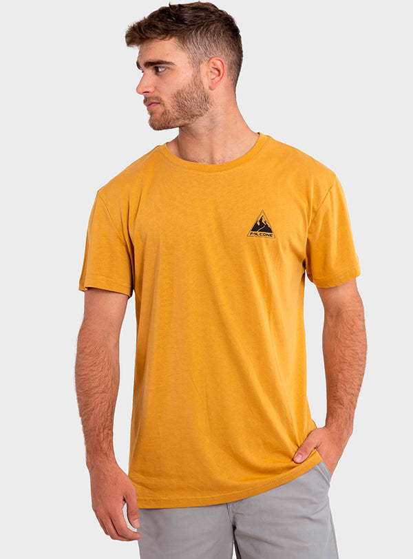 Polera Orgánica On The Road Mustard  (Hombre)