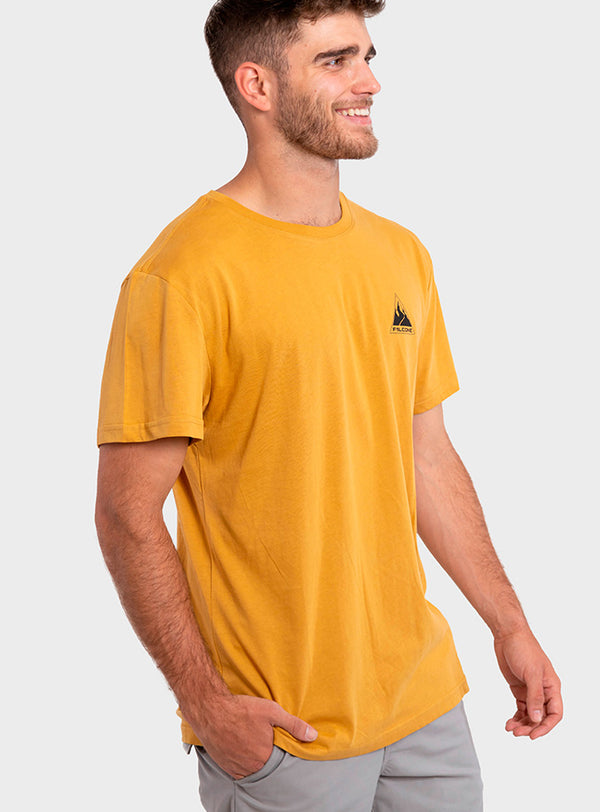 Polera Orgánica On The Road Mustard  (Hombre)