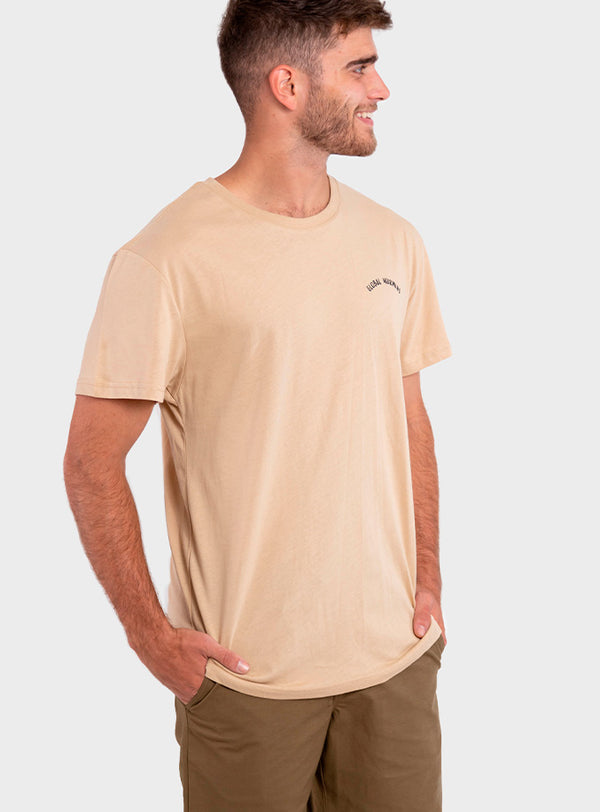 Polera Orgánica Global Warming Taupe (Hombre)