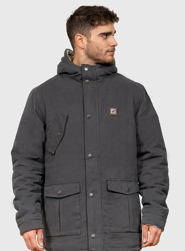 Chaqueta Canvas Reversible Woodstone Dark Gray (Hombre)