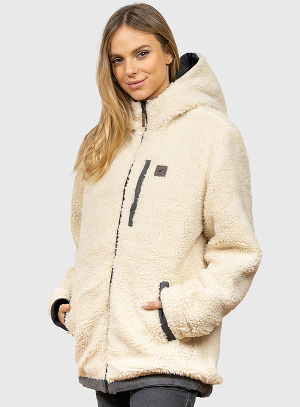 Chaqueta Canvas Reversible Woodstone Dark Gray (Mujer)