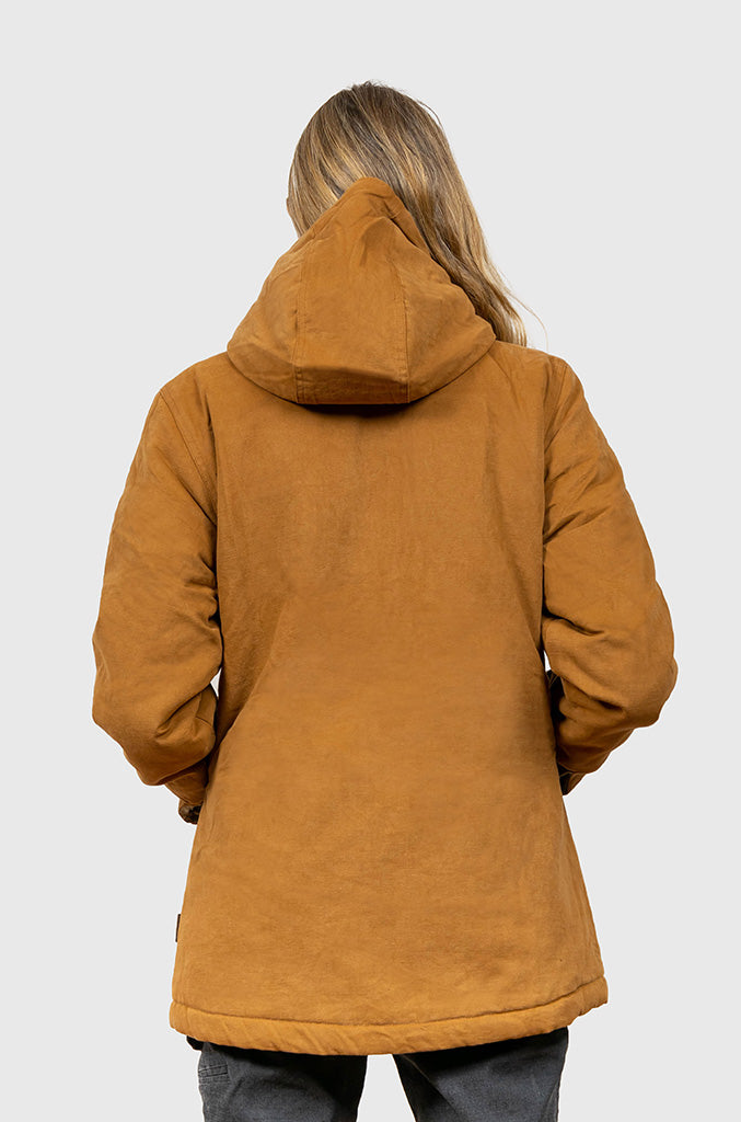 Chaqueta Canvas Reversible Woodstone Camel (Mujer)