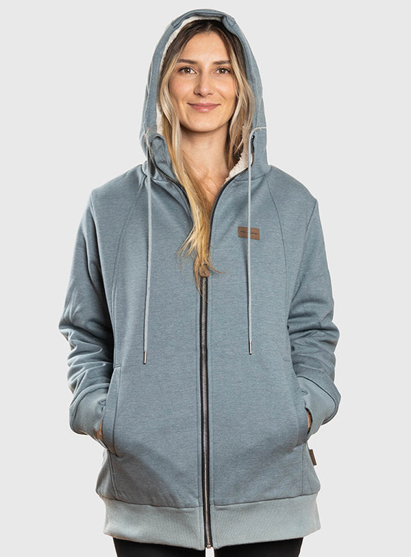Polerón con Sherpa Ride Season V2 Blue (Mujer)