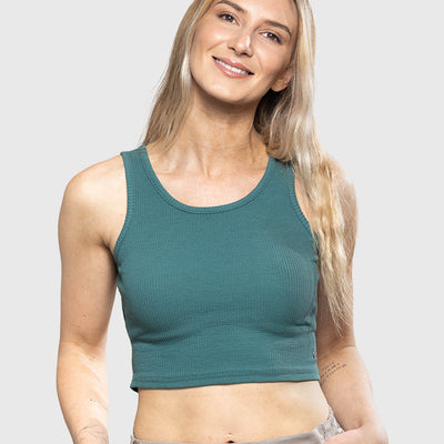 Crop Top All Day Emerald Green (Mujer)