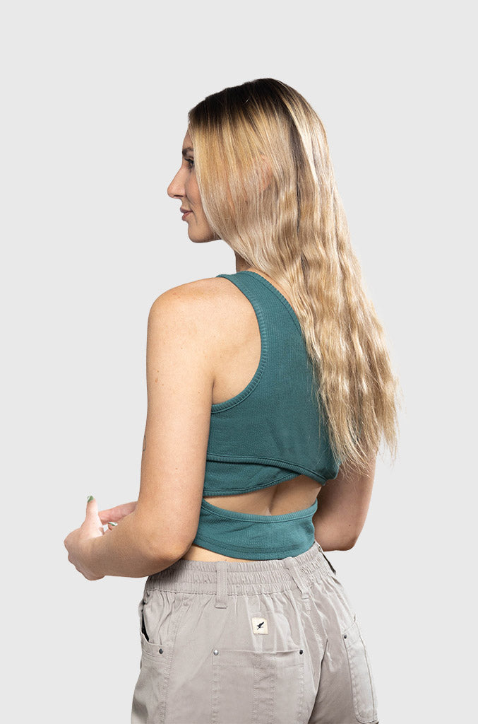 Crop Top All Day Emerald Green (Mujer)