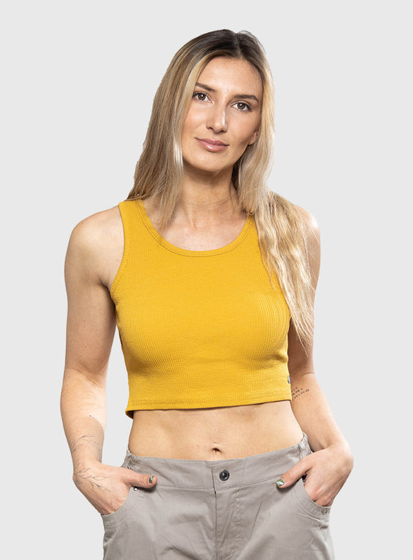 Crop Top All Day Mustard (Mujer)