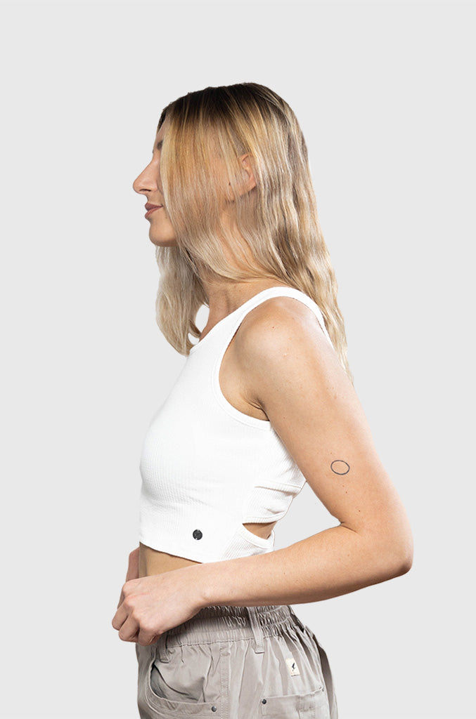 Crop Top All Day White (Mujer)