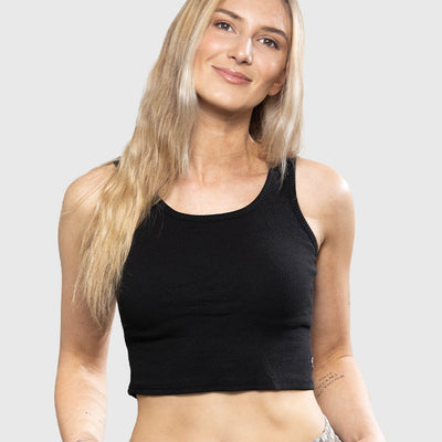 Crop Top All Day Black (Mujer)