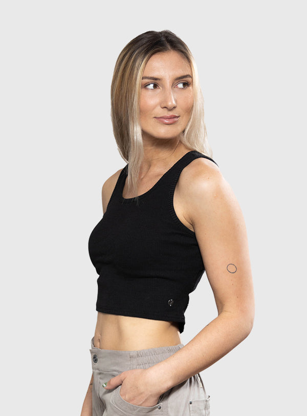 Crop Top All Day Black (Mujer)