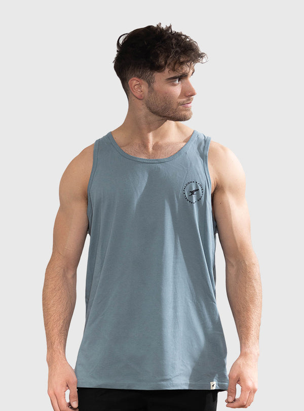 Polera Orgánica Sin Mangas Adventure Apparel Petrol Blue (Hombre)