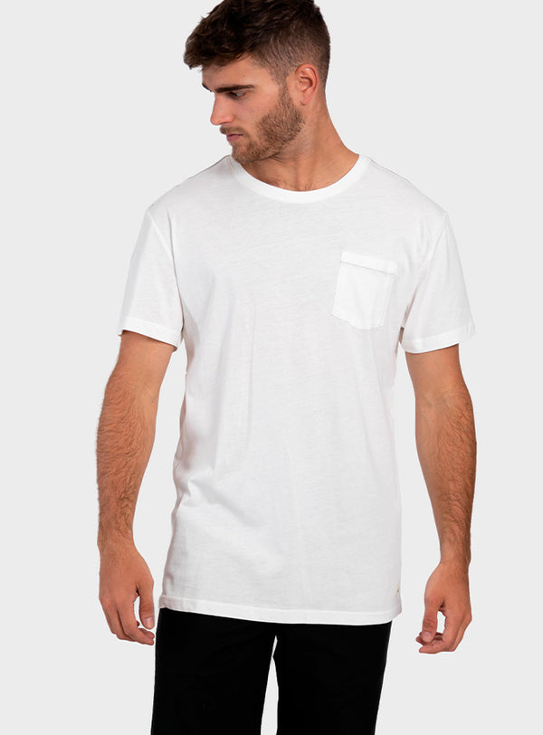 Polera Orgánica con Bolsillo Off White (Hombre)