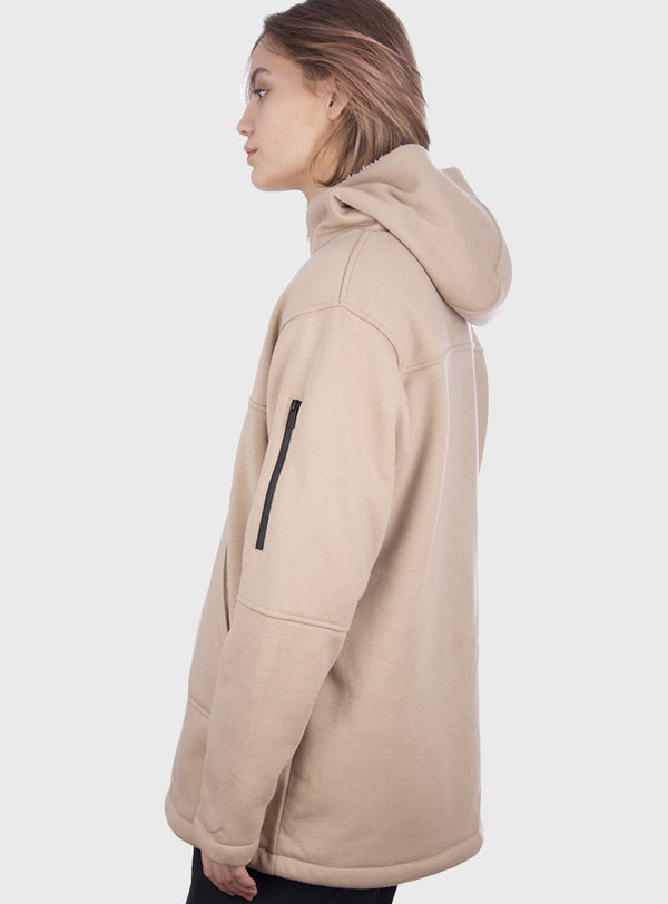 Polerón Oversize Walking Patrol  Beige (Mujer)