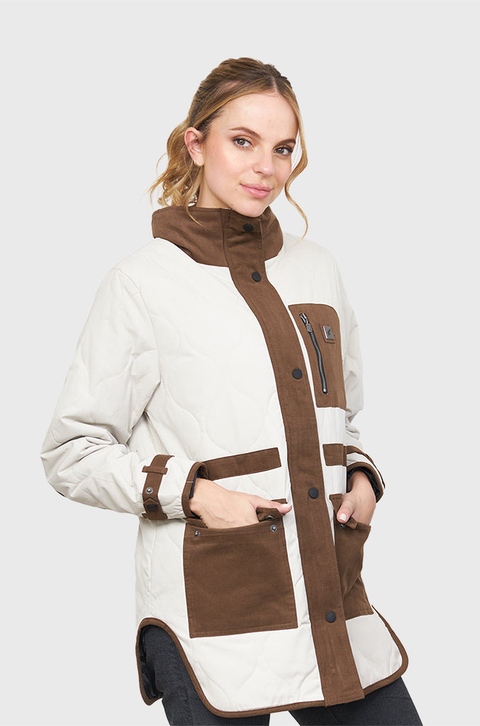 Chaqueta Wooded Beige (Mujer)