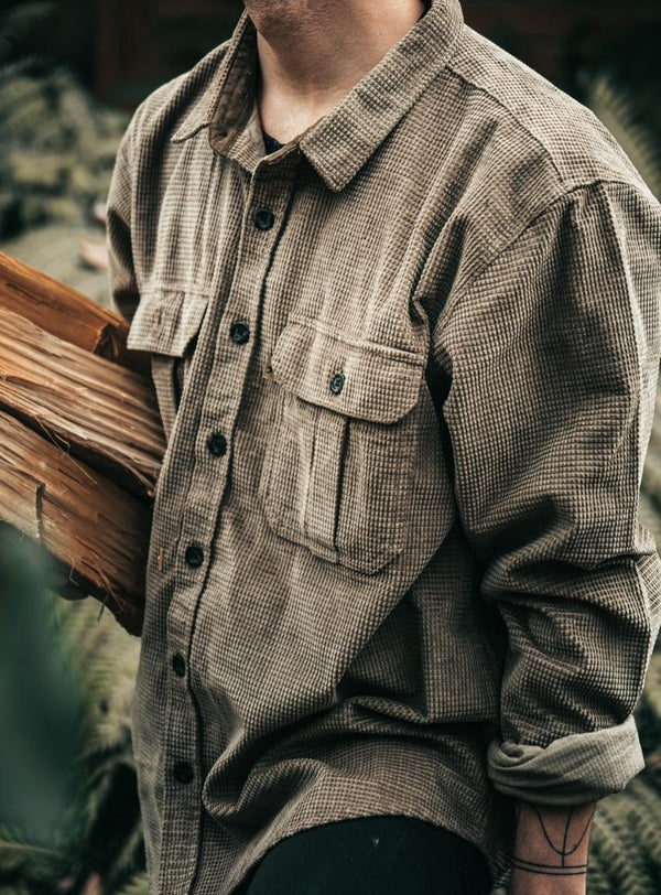 Camisa Corduroy Forestman Coffee Brown (Hombre)